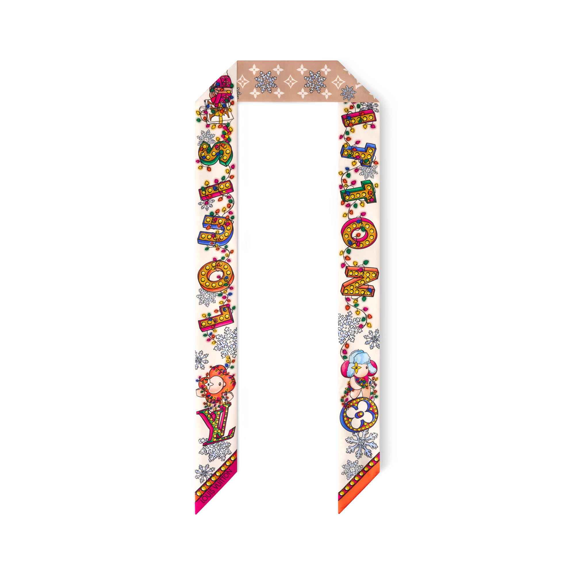 Bandana Vivienne Winter Celebration BB S00 Mujer Accesorios Pañuelos de seda y bandanas | LOUIS VUITTON (Zoom de producto)