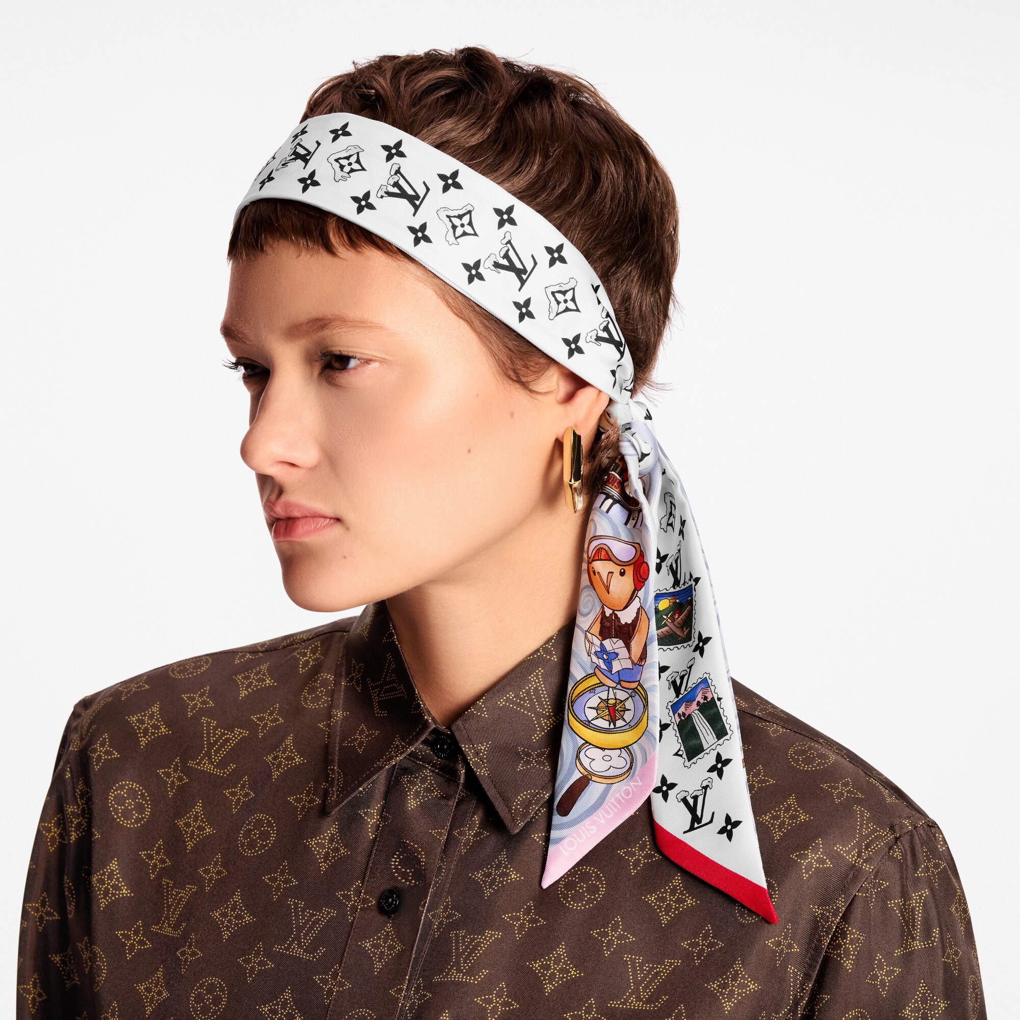 Bandana Vivienne Winter Holiday BB S00 Mujer Accesorios Pañuelos de seda y bandanas | LOUIS VUITTON (Zoom de producto)