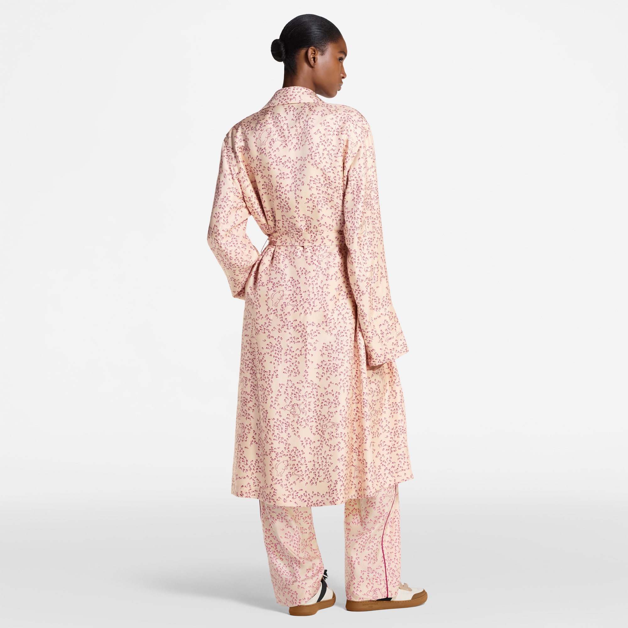 Bata con estampado de gatos y ratones  Mujer Prêt-à-Porter Abrigos y chaquetas | LOUIS VUITTON (Zoom de producto)