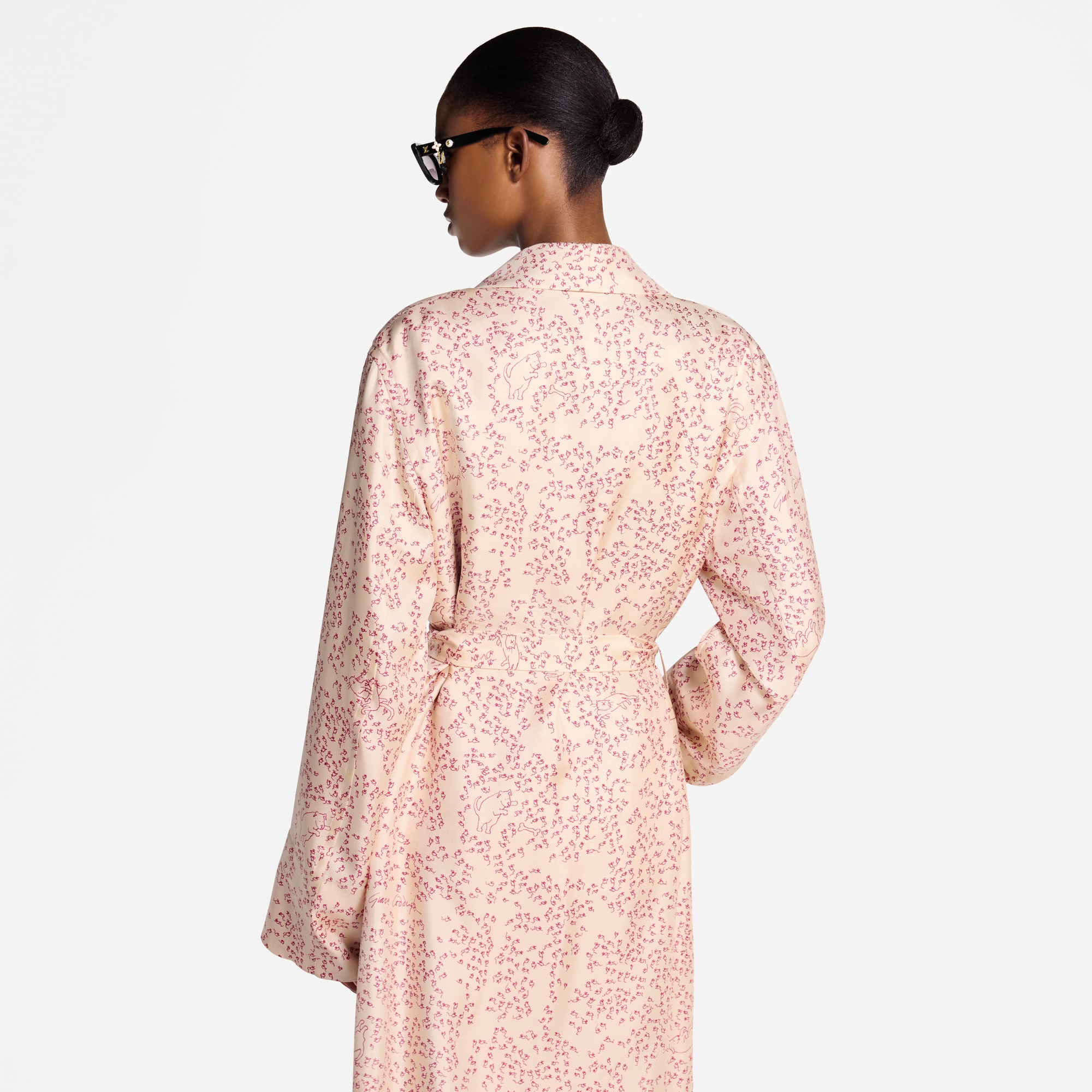 Bata con estampado de gatos y ratones  Mujer Prêt-à-Porter Abrigos y chaquetas | LOUIS VUITTON (Zoom de producto)