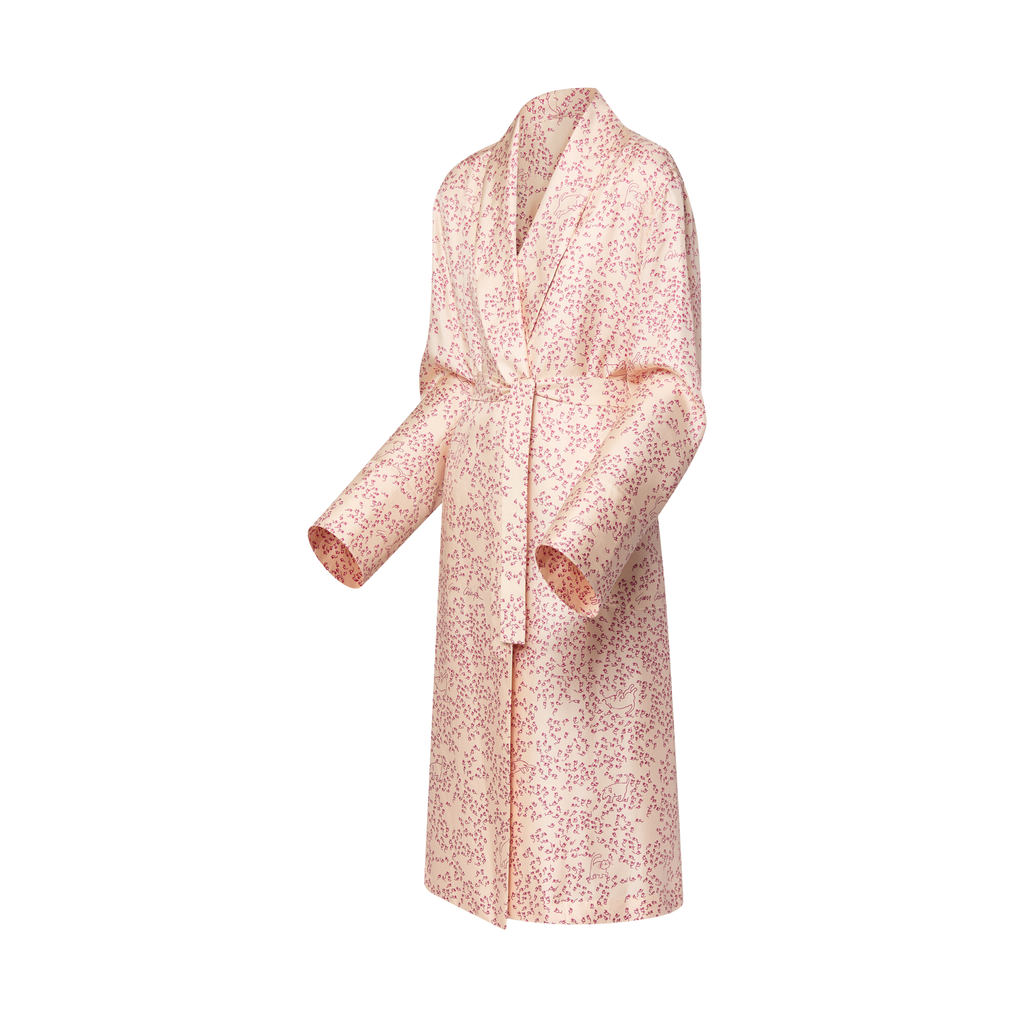 Bata con estampado de gatos y ratones  Mujer Prêt-à-Porter Abrigos y chaquetas | LOUIS VUITTON (Zoom de producto)