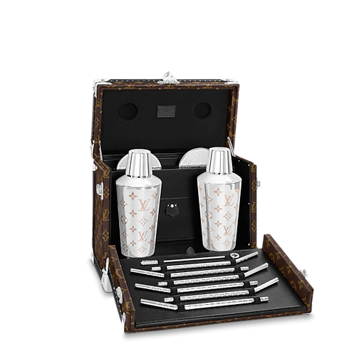 Baúl coctelera Lona Monogram Macassar Les Extraordinaires Baúles Cofres | LOUIS VUITTON (Zoom de producto)