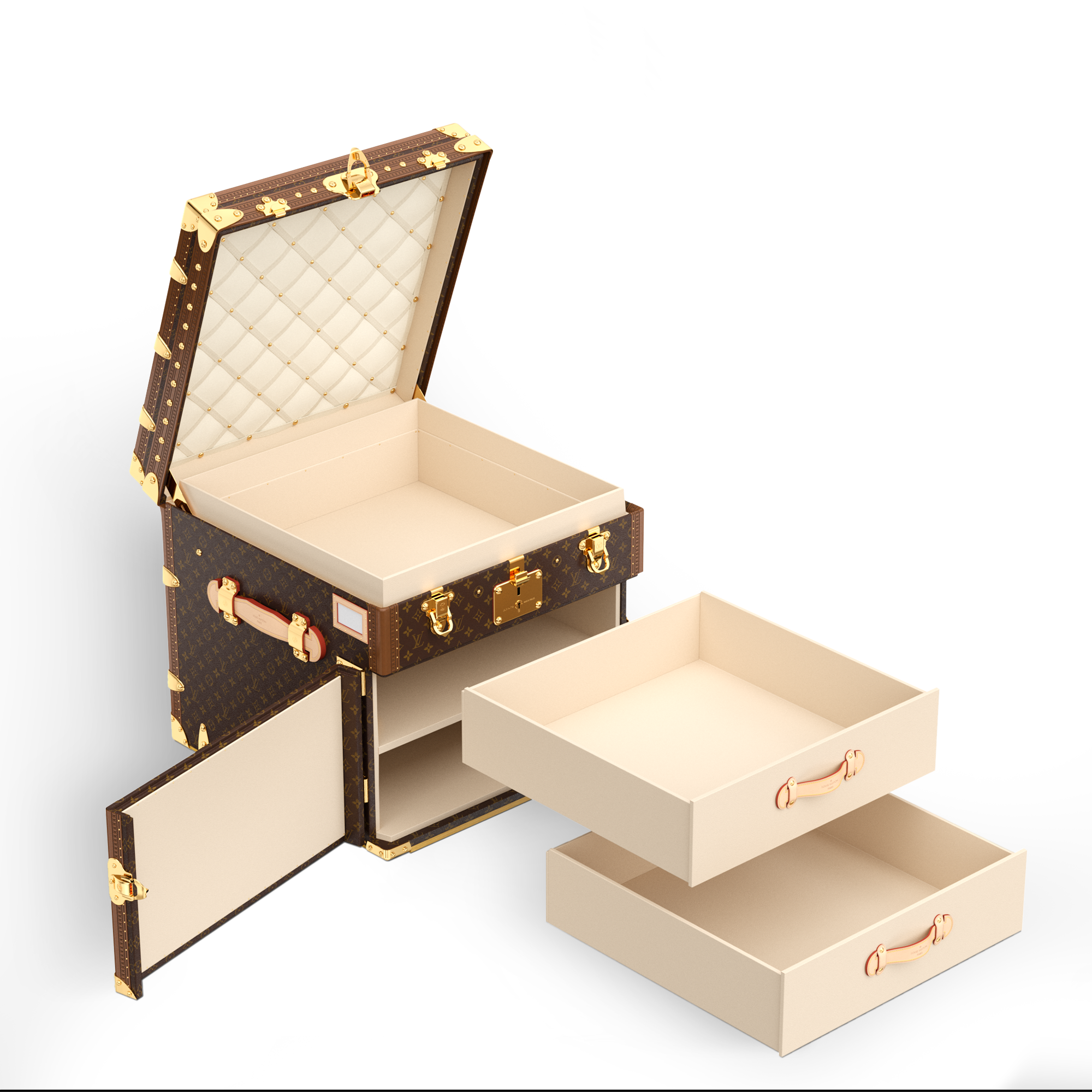 Baúl Courrier Lozine Carre Gauche Lona Monogram Baúles, Viaje y Hogar Baúles y Cofres Baúles y Maletas | LOUIS VUITTON (Zoom de producto)