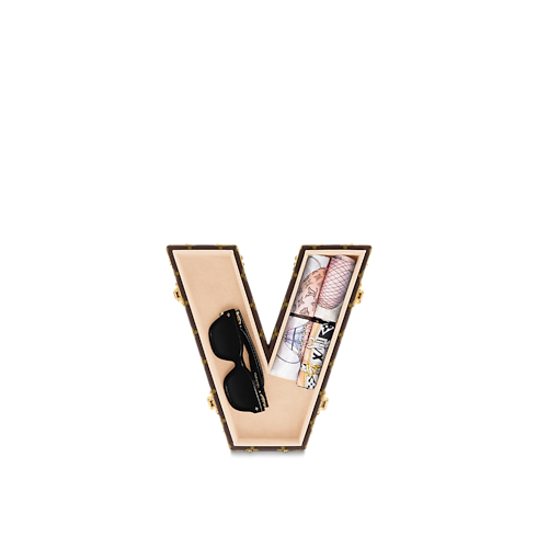 Baúl Letra V Lona Monogram Les Extraordinaires Baúles Baúles Letter Trunks | LOUIS VUITTON (Zoom de producto)