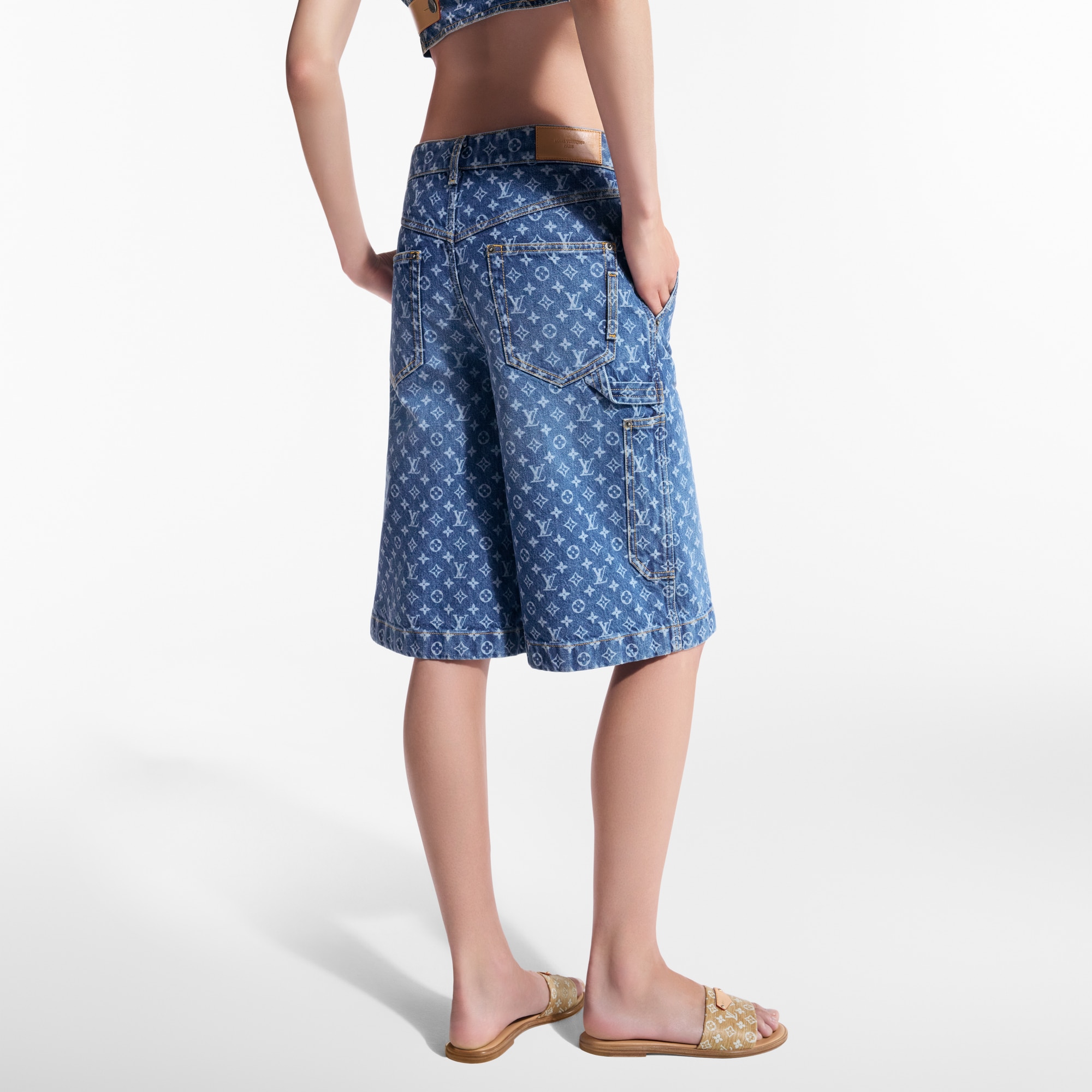 Bermudas vaqueras Monogram  Mujer Prêt-à-Porter Faldas y pantalones cortos | LOUIS VUITTON (Zoom de producto)