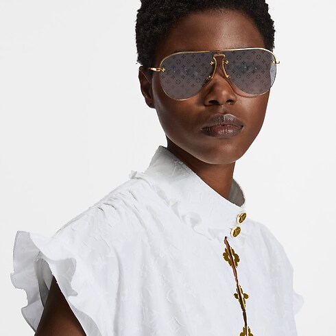 Blusa con volantes Mujer Prêt-à-Porter Tops | LOUIS VUITTON (Zoom de producto)