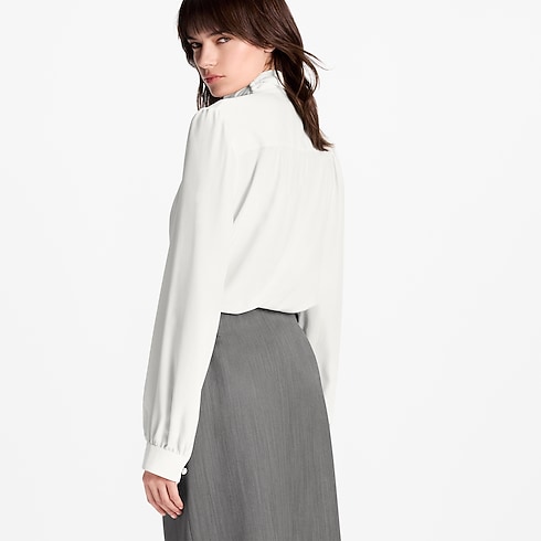 Blusa envolvente de doble botonadura Mujer Prêt-à-Porter Tops | LOUIS VUITTON (Zoom de producto)