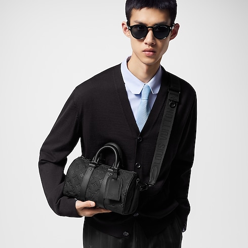 Bolsa de viaje Keepall 25 con bandolera Monogram Piel Taurillon Hombre Bolsos Todas las colecciones | LOUIS VUITTON (Zoom de producto)