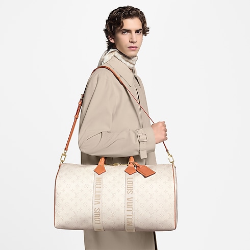 Bolsa de viaje Keepall 45 con bandolera Monogram Heritage Bolsos y pequeña marroquinería Bolso de hombre LV Icons | LOUIS VUITTON (Zoom de producto)