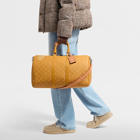 Bolsa de viaje Keepall 45 con bandolera Monogram Heritage Hombre Viaje Bolsos de viaje | LOUIS VUITTON (Zoom de producto)