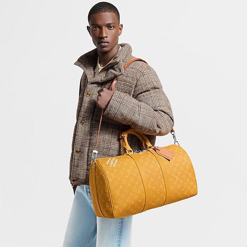 Bolsa de viaje Keepall 45 con bandolera Monogram Heritage Hombre Viaje Bolsos de viaje | LOUIS VUITTON (Zoom de producto)