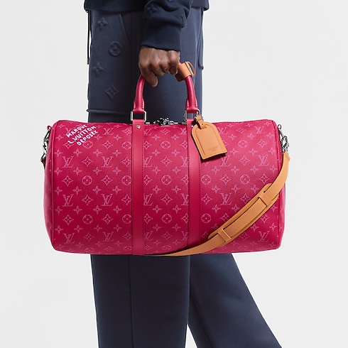 Bolsa de viaje Keepall 45 con bandolera Monogram Heritage Hombre Viaje Bolsos de viaje | LOUIS VUITTON (Zoom de producto)