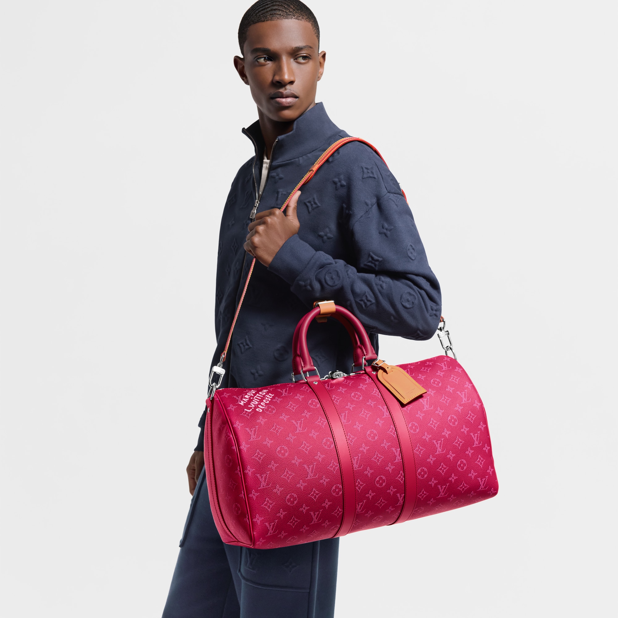 Bolsa de viaje Keepall 45 con bandolera Monogram Heritage Hombre Viaje Bolsos de viaje | LOUIS VUITTON (Zoom de producto)