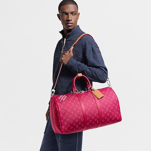 Bolsa de viaje Keepall 45 con bandolera Monogram Heritage Hombre Viaje Bolsos de viaje | LOUIS VUITTON (Zoom de producto)