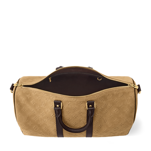 Bolsa de viaje Keepall 45 con bandolera Monogram Suede Baúles, Viaje y Hogar Bolsas de Viaje y Maletas con ruedas Bolsos de viaje | LOUIS VUITTON (Zoom de producto)