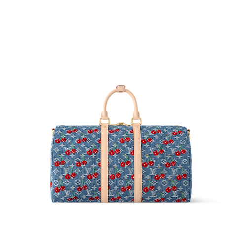 Bolsa de viaje Keepall 45 con bandolera LV x TM Monogram Denim Mujer Viaje Todo el equipaje y accesorios | LOUIS VUITTON (Zoom de producto)
