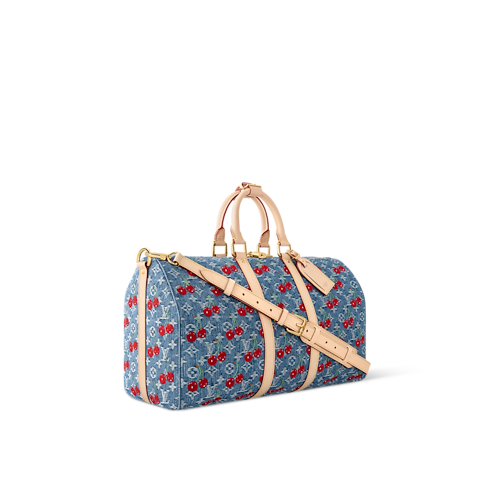Bolsa de viaje Keepall 45 con bandolera LV x TM Monogram Denim Mujer Viaje Todo el equipaje y accesorios | LOUIS VUITTON (Zoom de producto)