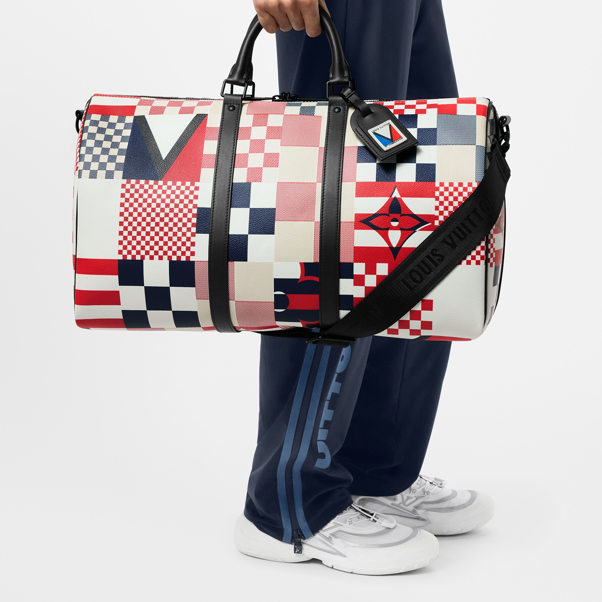 Bolsa de viaje Keepall 50 con bandolera  Hombre Viaje Bolsos de viaje | LOUIS VUITTON (Zoom de producto)