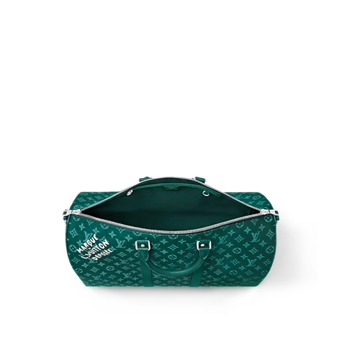 Bolsa de viaje Keepall 50 con bandolera Monogram Heritage Hombre Bolsos Todas las colecciones | LOUIS VUITTON (Zoom de producto)