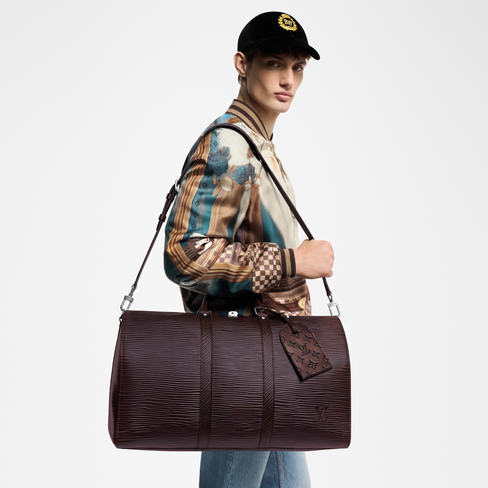 Bolsa de viaje Keepall 50 con bandolera A05 Bolsos y pequeña marroquinería Bolso de hombre Novedades | LOUIS VUITTON (Zoom de producto)