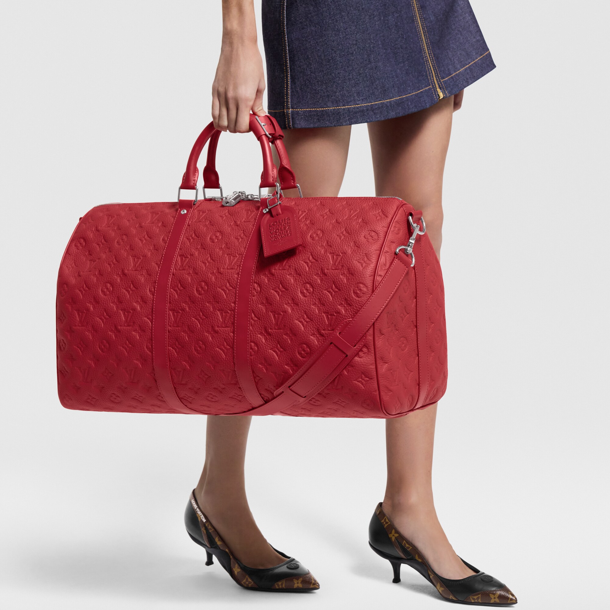 Bolsa de viaje Keepall 50 con bandolera Taurillon Monogram Bolsos y pequeña marroquinería Bolso de hombre Novedades | LOUIS VUITTON (Zoom de producto)