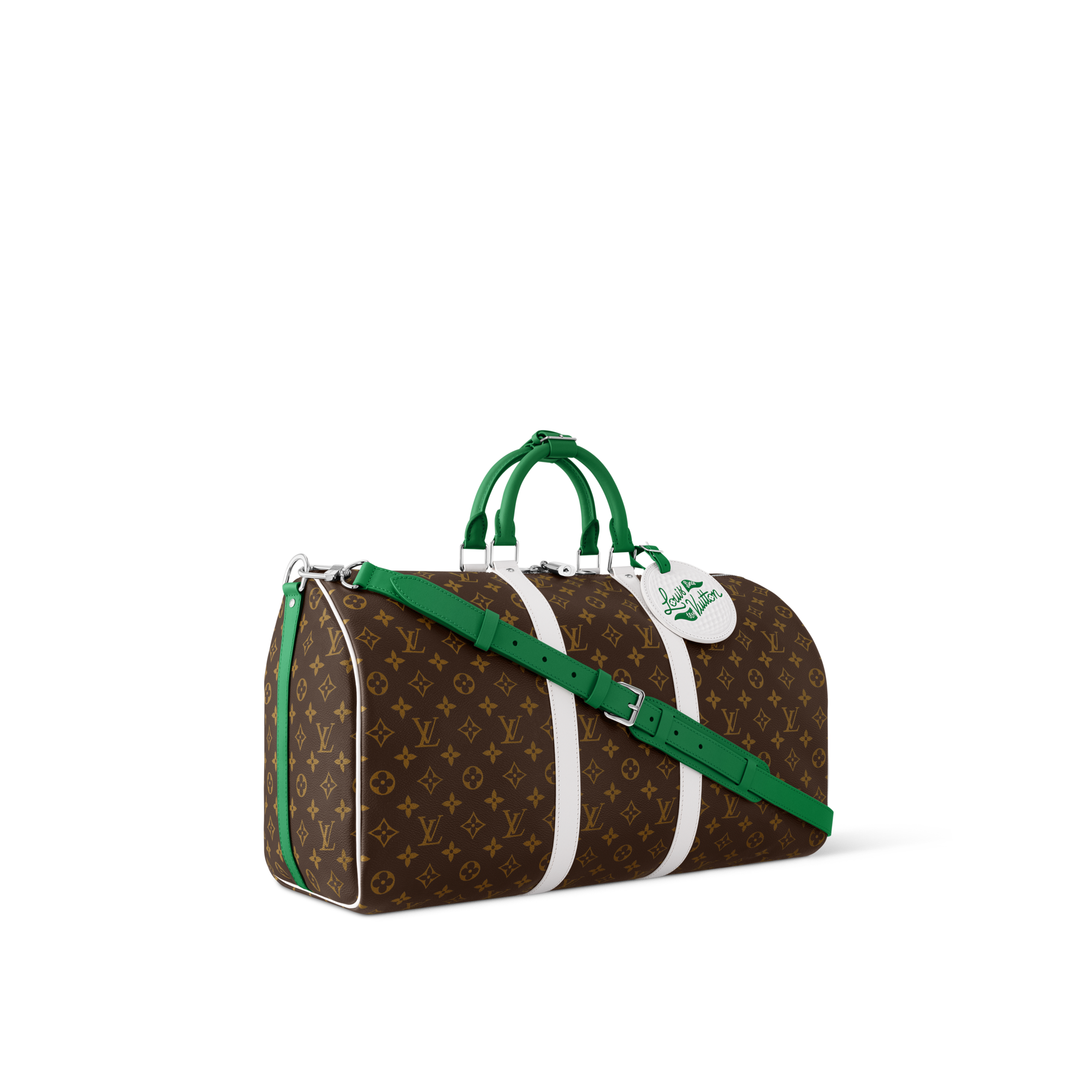 Bolsa de viaje Keepall 50 con bandolera Lona Monogram Macassar Bolsos y pequeña marroquinería Bolso de hombre LV Icons | LOUIS VUITTON (Zoom de producto)