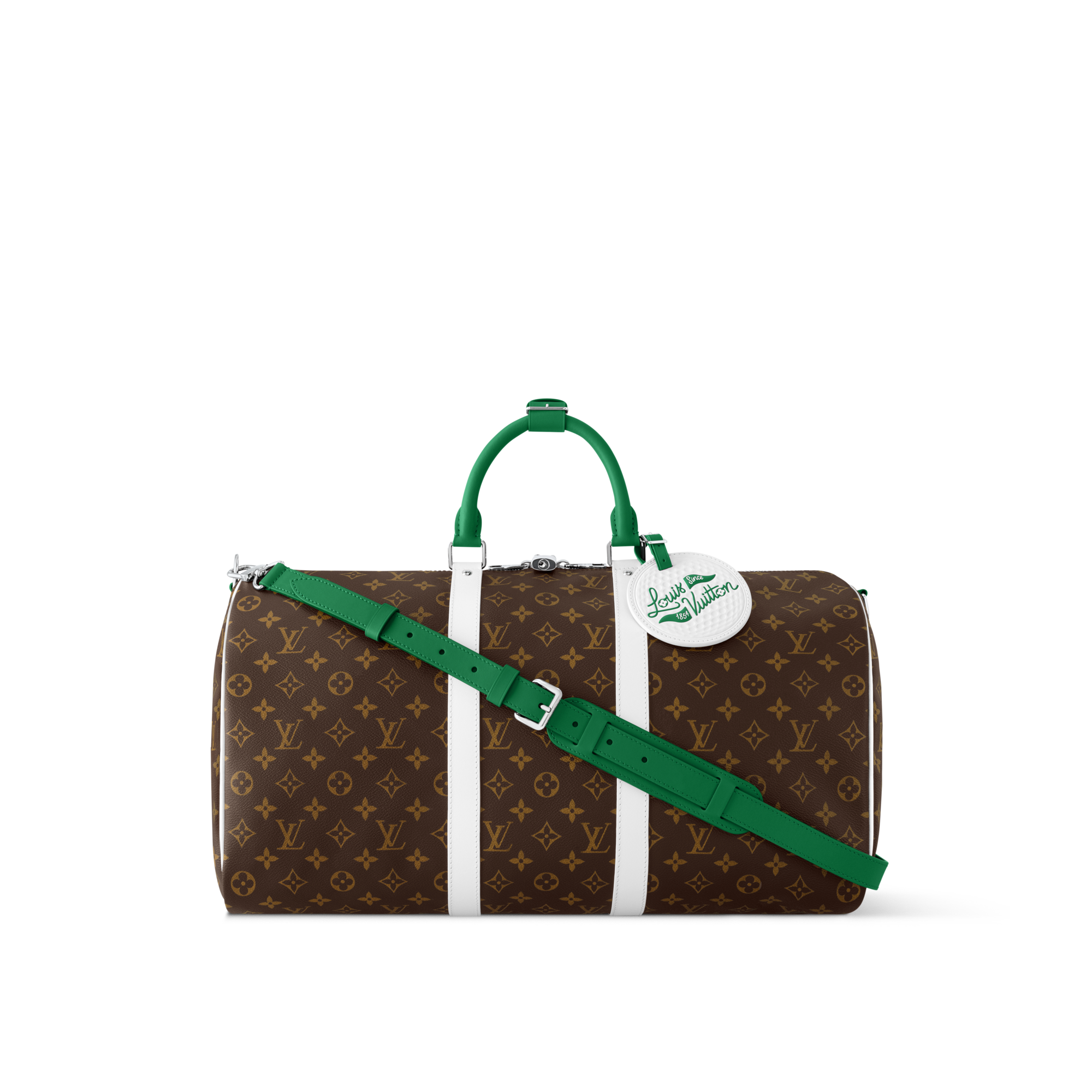 Bolsa de viaje Keepall 50 con bandolera Lona Monogram Macassar Bolsos y pequeña marroquinería Bolso de hombre LV Icons | LOUIS VUITTON (Zoom de producto)
