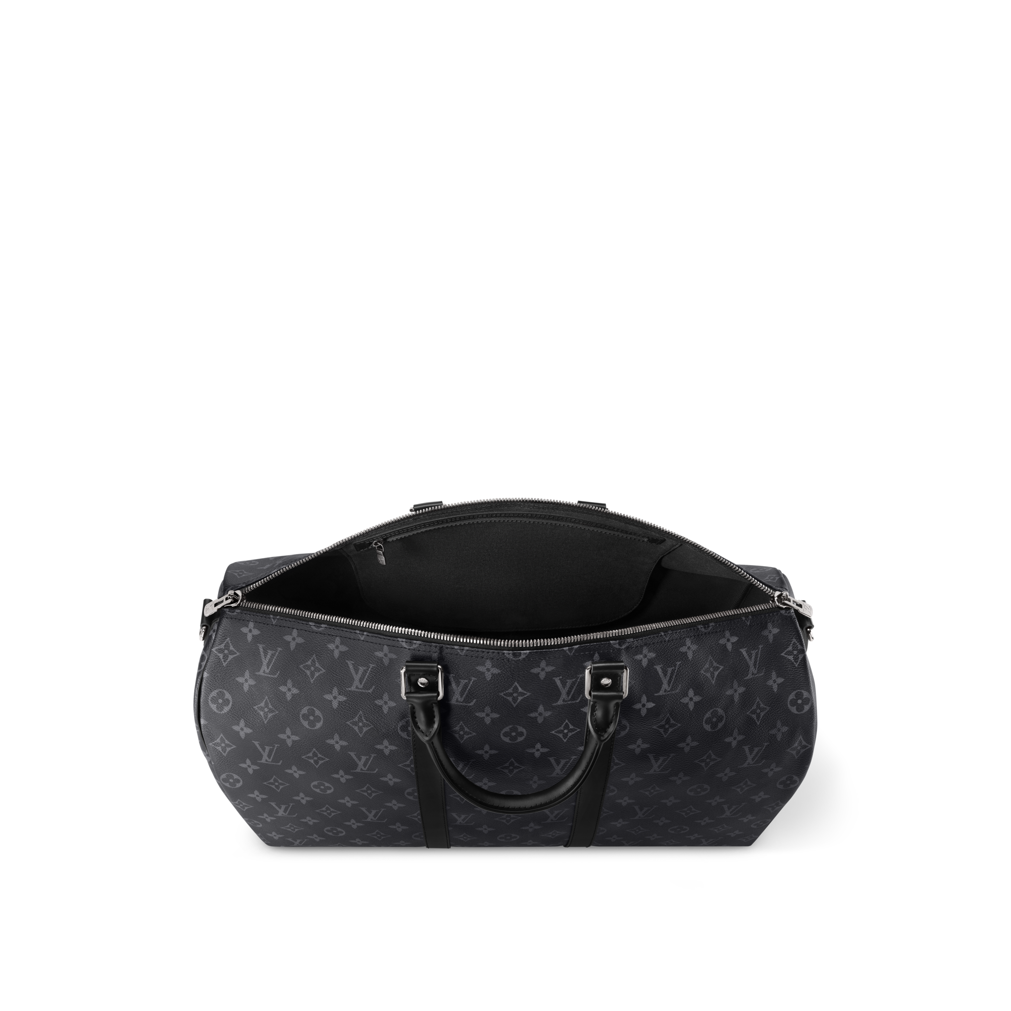 Bolsa de viaje Keepall 50 con bandolera Lona Monogram Eclipse Bolsos y pequeña marroquinería Bolso de hombre LV Icons | LOUIS VUITTON (Zoom de producto)