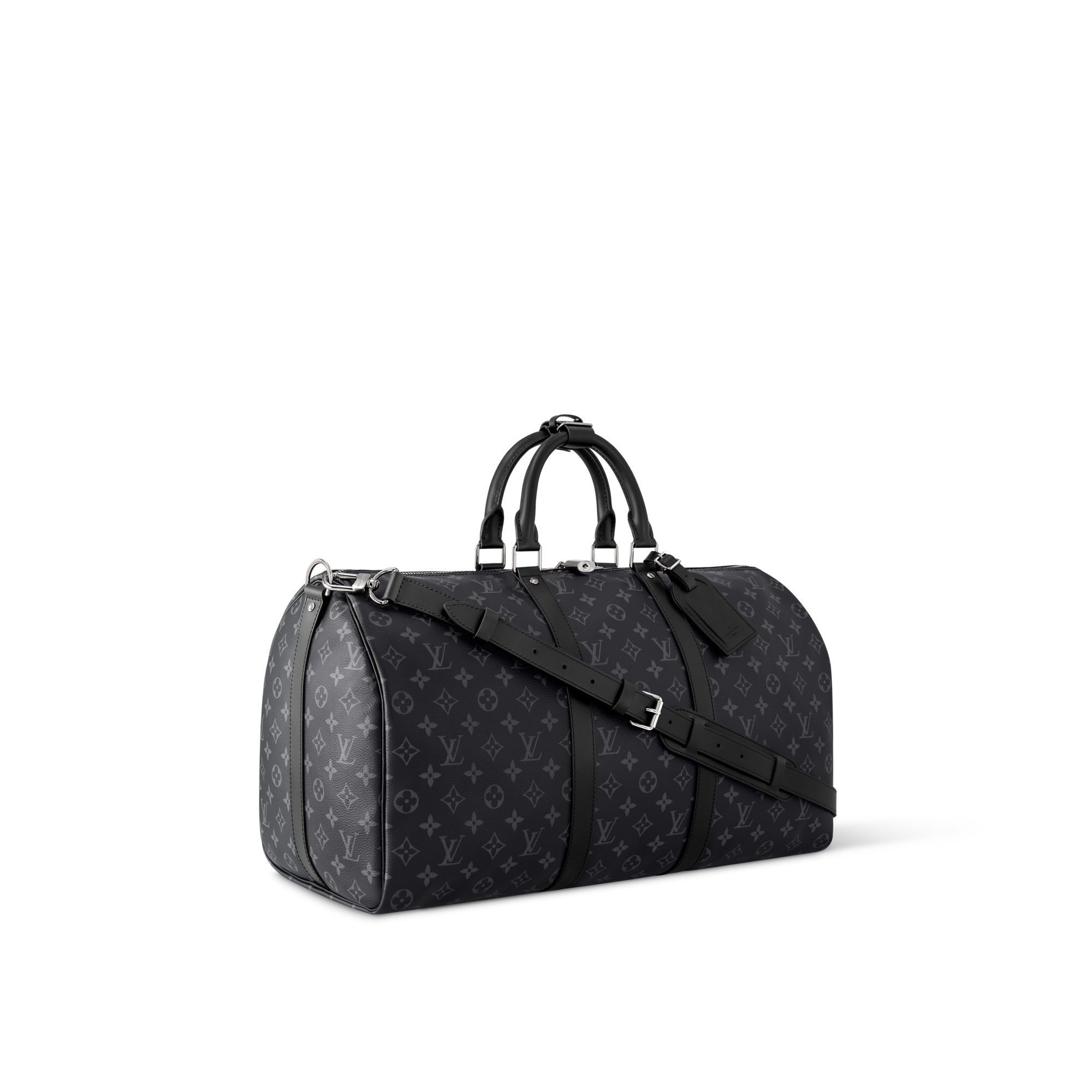 Bolsa de viaje Keepall 50 con bandolera Lona Monogram Eclipse Bolsos y pequeña marroquinería Bolso de hombre LV Icons | LOUIS VUITTON (Zoom de producto)