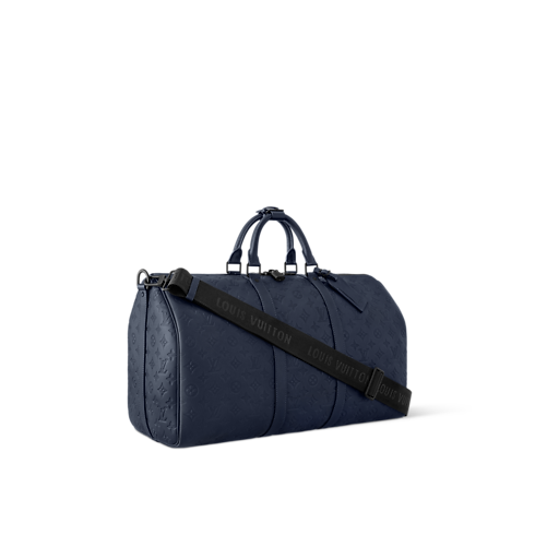 Bolsa de viaje Keepall 50 con bandolera Monogram Shadow Bolsos y pequeña marroquinería Bolso de hombre LV Icons | LOUIS VUITTON (Zoom de producto)