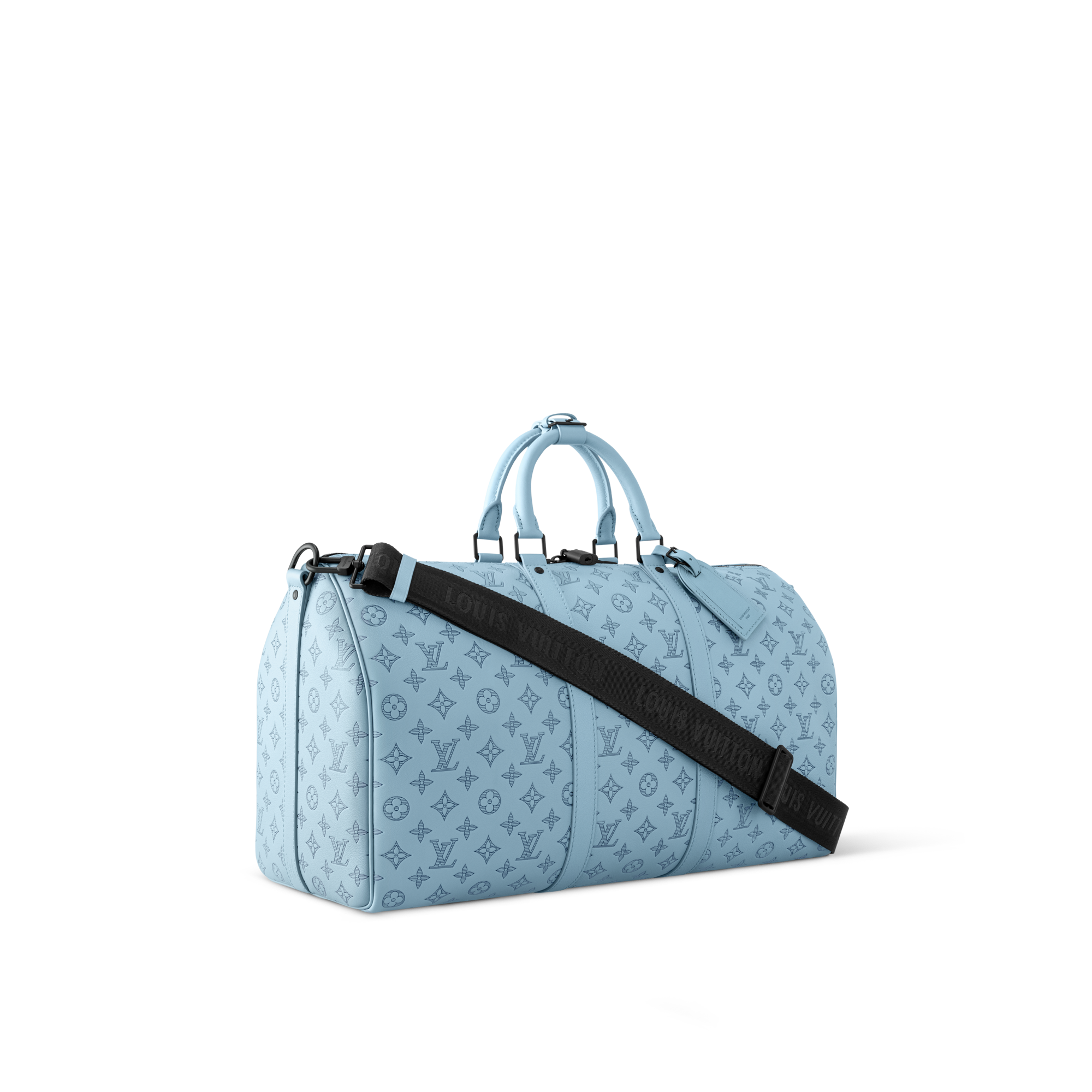 Bolsa de viaje Keepall 50 con bandolera Monogram Shadow Bolsos y pequeña marroquinería Bolso de hombre LV Icons | LOUIS VUITTON (Zoom de producto)
