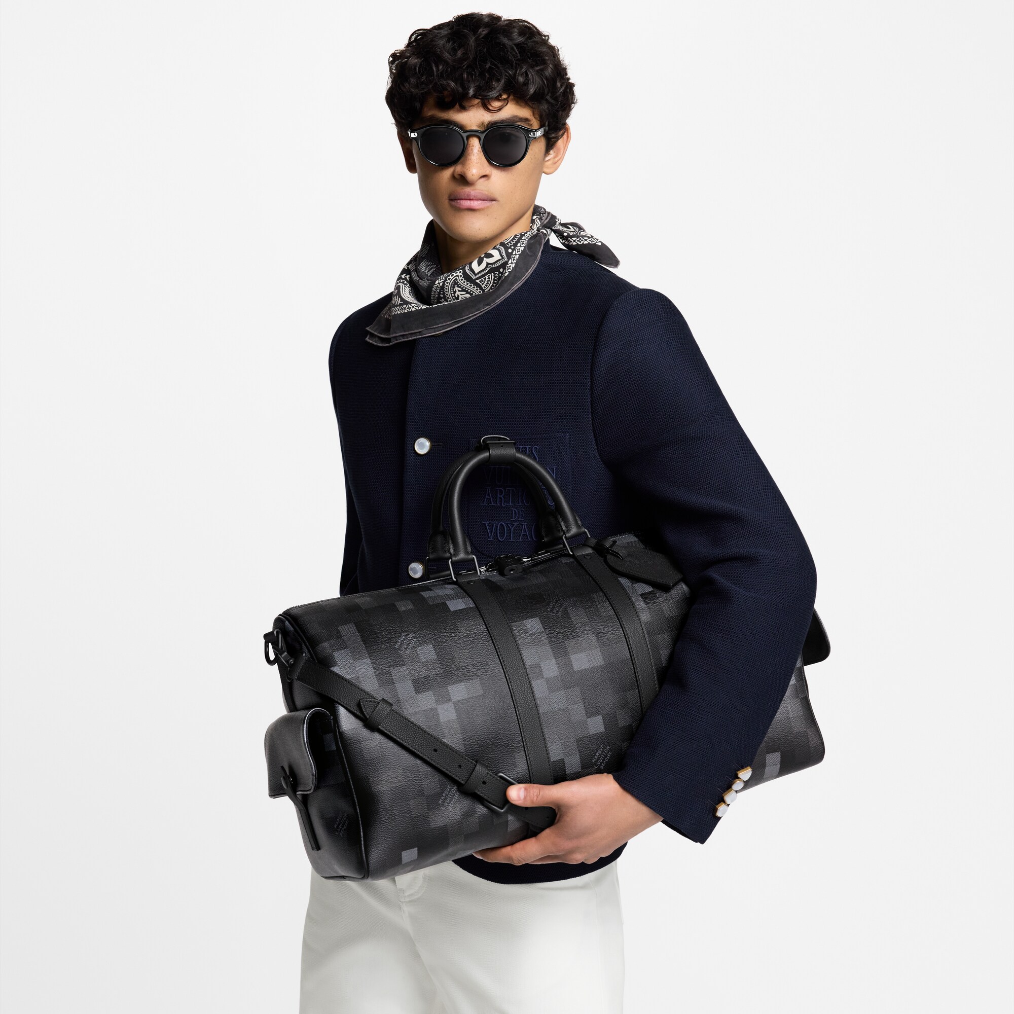 Bolsa de viaje Keepall 50 con bandolera D16 Bolsos y pequeña marroquinería Bolso de hombre LV Icons | LOUIS VUITTON (Zoom de producto)