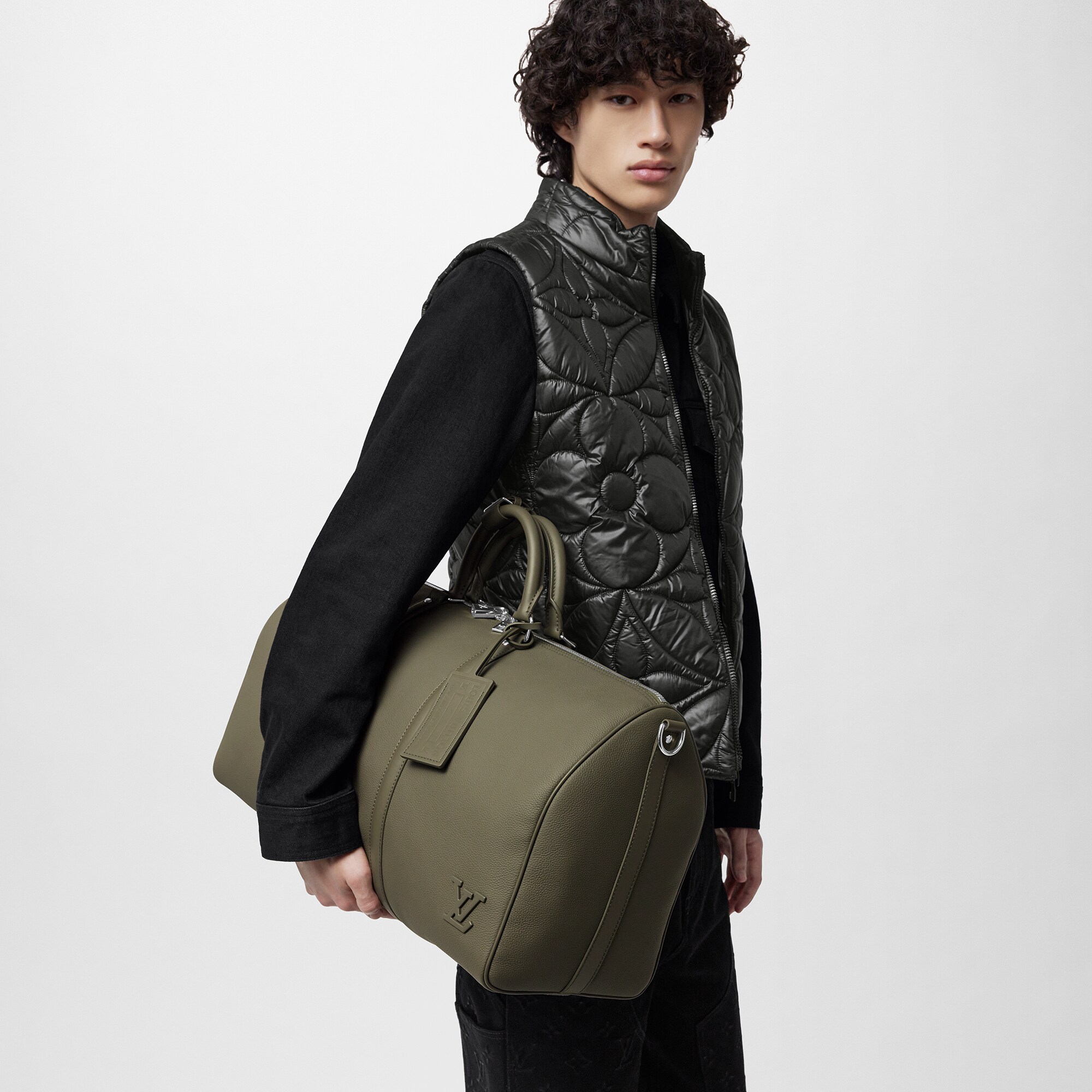 Bolsa de viaje Keepall 50 con bandolera LV Aerogram Hombre Viaje Bolsos de viaje | LOUIS VUITTON (Zoom de producto)