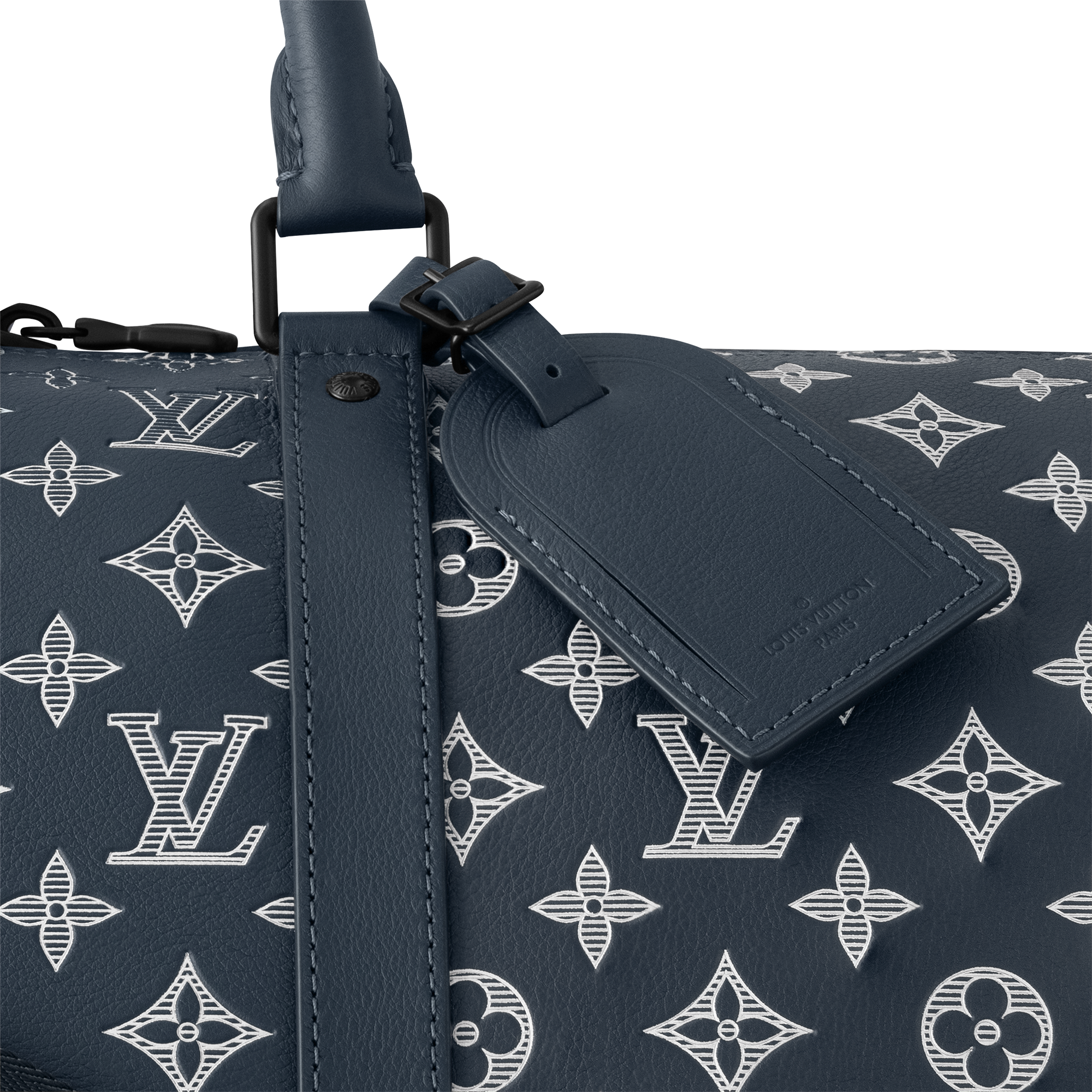 Bolsa de viaje Keepall 50 con bandolera Piel Monogram Shadow  Hombre Discontinued Product Obs 11 | LOUIS VUITTON (Zoom de producto)