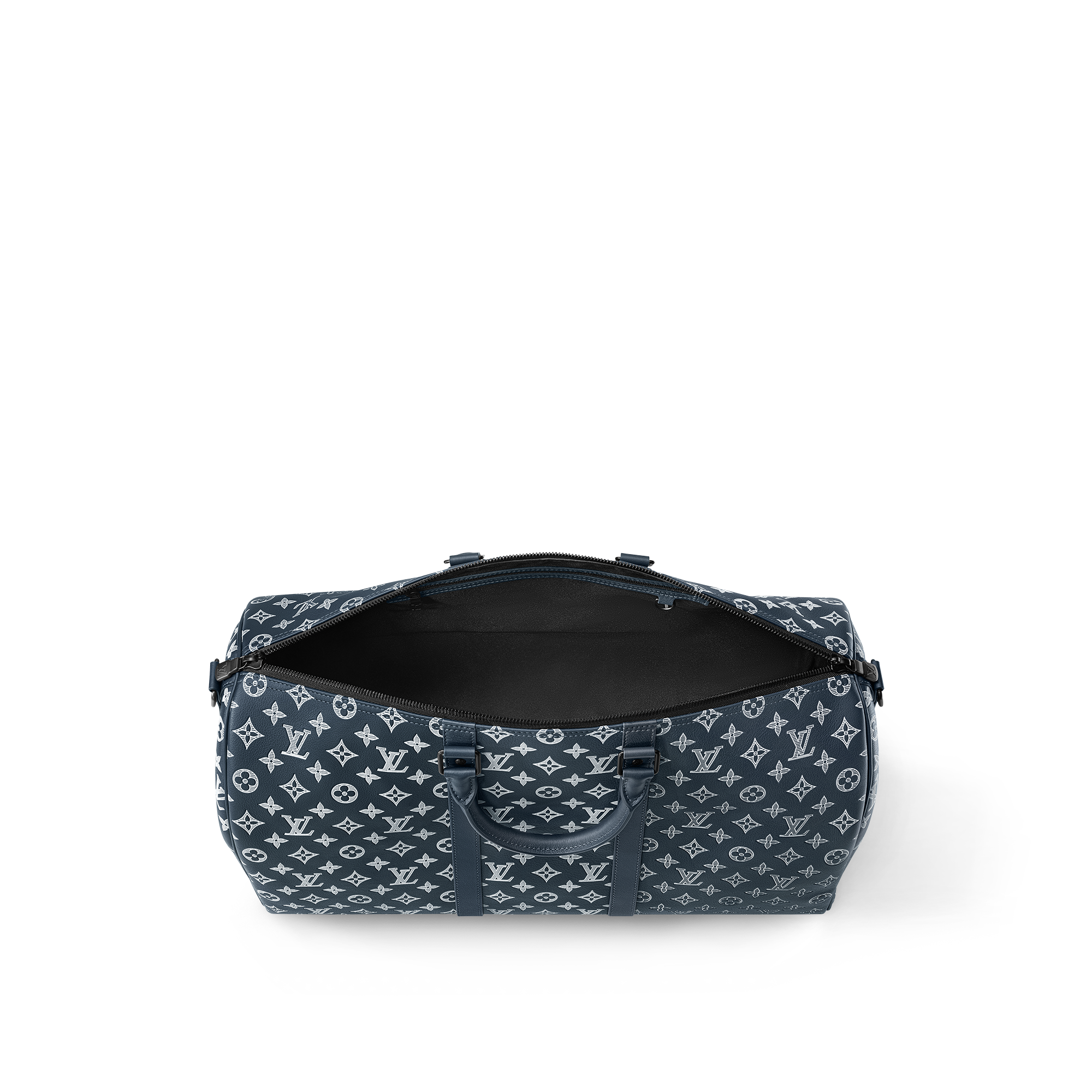 Bolsa de viaje Keepall 50 con bandolera Piel Monogram Shadow  Hombre Discontinued Product Obs 11 | LOUIS VUITTON (Zoom de producto)