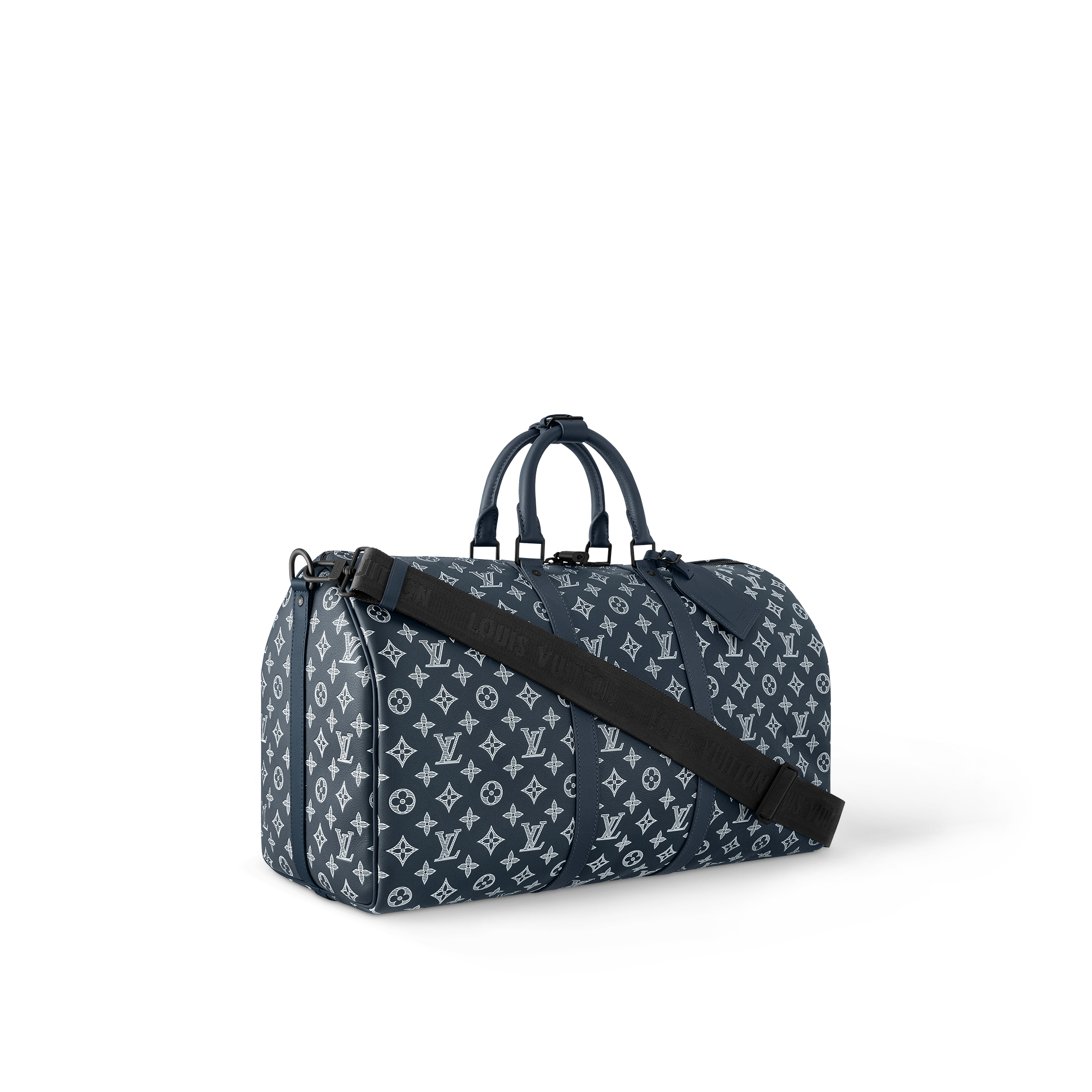 Bolsa de viaje Keepall 50 con bandolera Piel Monogram Shadow  Hombre Discontinued Product Obs 11 | LOUIS VUITTON (Zoom de producto)