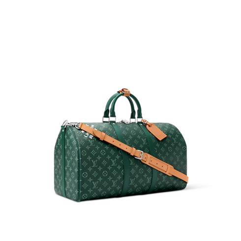 Bolsa de viaje Keepall 50 con bandolera Monogram Heritage Hombre Viaje Bolsos de viaje | LOUIS VUITTON (Zoom de producto)