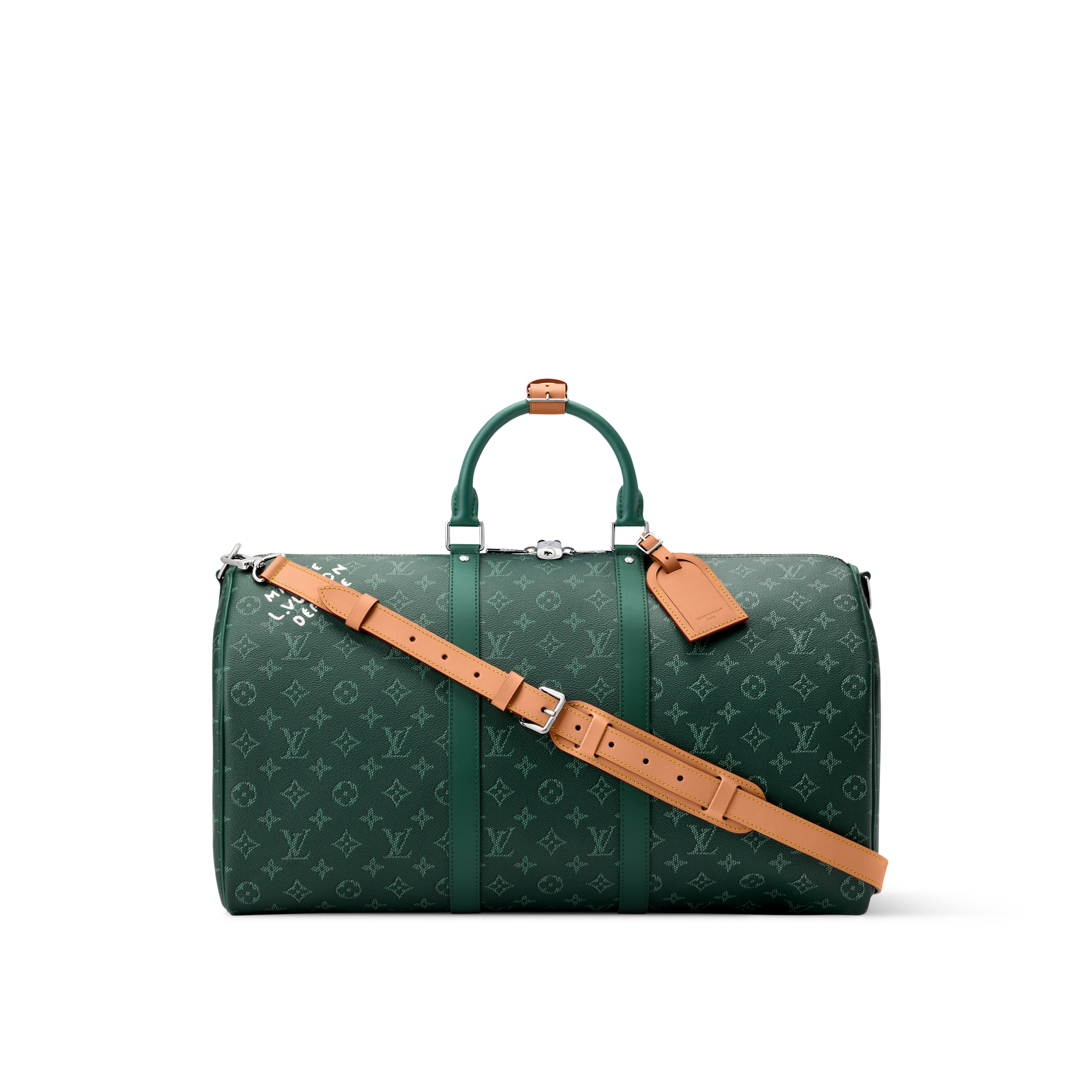 Bolsa de viaje Keepall 50 con bandolera Monogram Heritage Hombre Viaje Bolsos de viaje | LOUIS VUITTON (Zoom de producto)