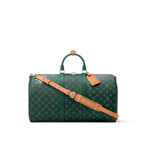 Bolsa de viaje Keepall 50 con bandolera Monogram Heritage Hombre Viaje Bolsos de viaje | LOUIS VUITTON (Zoom de producto)