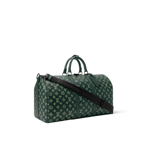 Bolsa de viaje Keepall 50 con bandolera Monogram Shadow Bolsos y pequeña marroquinería Bolso de hombre LV Icons | LOUIS VUITTON (Zoom de producto)