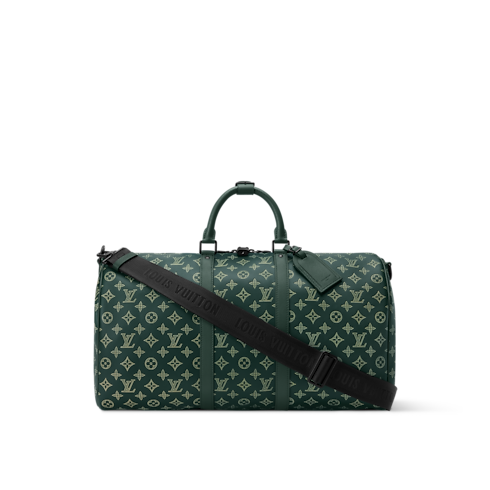 Bolsa de viaje Keepall 50 con bandolera Monogram Shadow Bolsos y pequeña marroquinería Bolso de hombre LV Icons | LOUIS VUITTON (Zoom de producto)