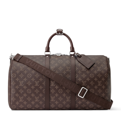 Bolsa de viaje Keepall 50 con bandolera Monogram Shadow Baúles y Viaje Bolsos de Viaje Todas las Bolsas de Viaje | LOUIS VUITTON (Zoom de producto)