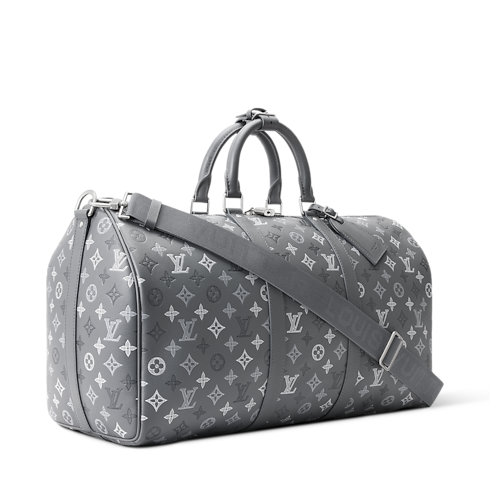 Bolsa de viaje Keepall 50 con bandolera Monogram Shadow Baúles y Viaje Bolsos de Viaje Todas las Bolsas de Viaje | LOUIS VUITTON (Zoom de producto)