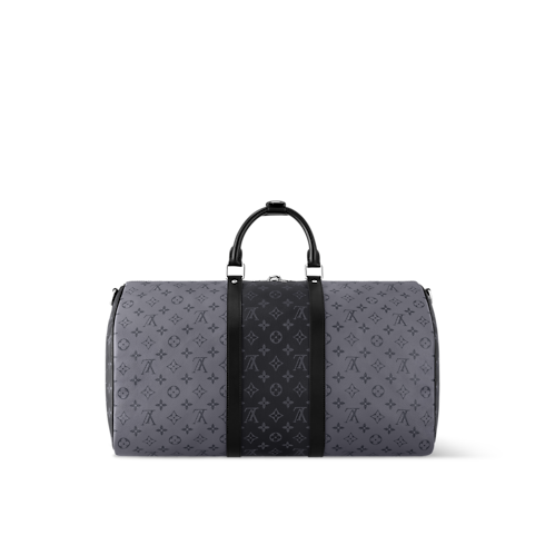 Bolsa de viaje Keepall 50 con bandolera Lona Monogram Eclipse Hombre Viaje Bolsos de viaje | LOUIS VUITTON (Zoom de producto)