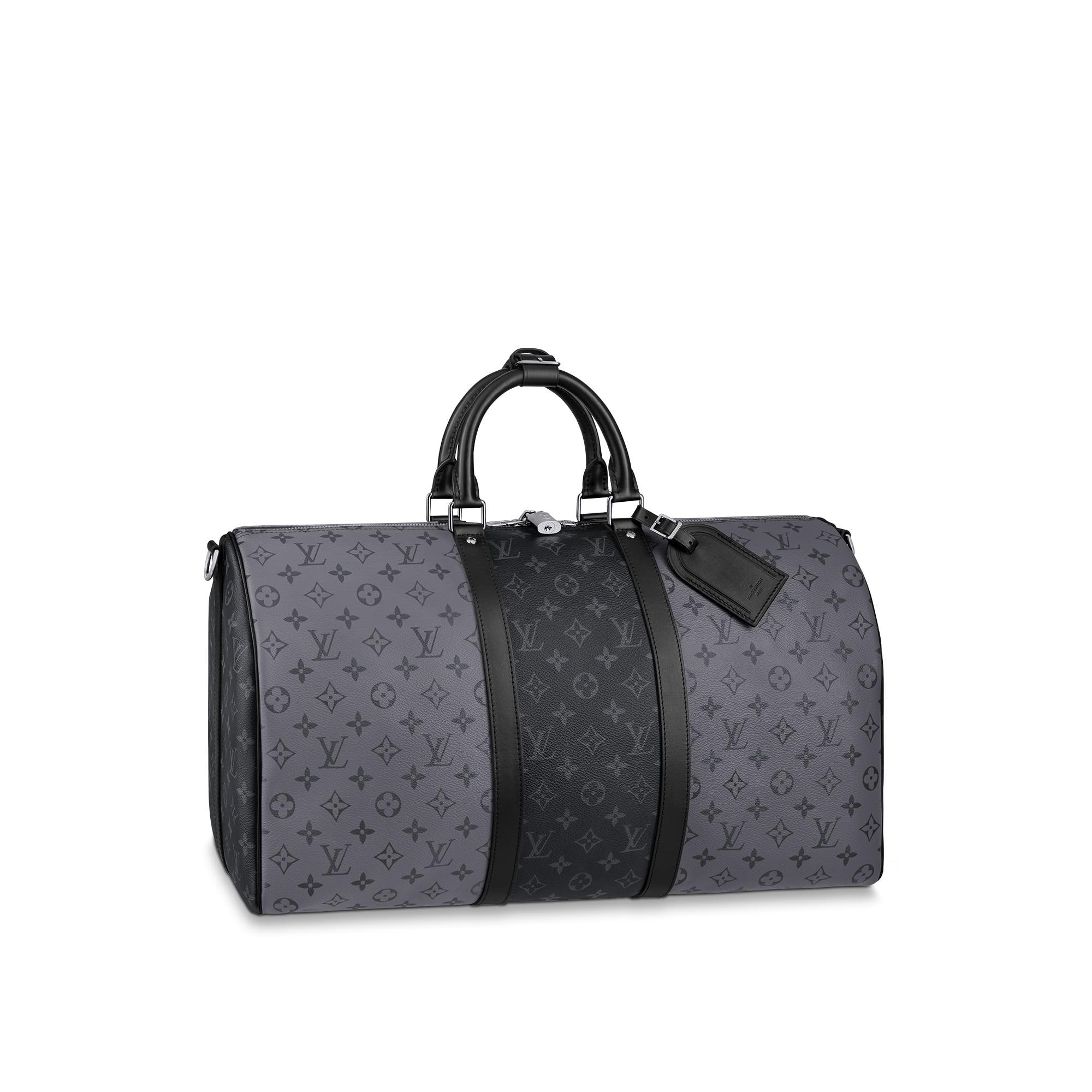 Bolsa de viaje Keepall 50 con bandolera Lona Monogram Eclipse Hombre Viaje Bolsos de viaje | LOUIS VUITTON (Zoom de producto)