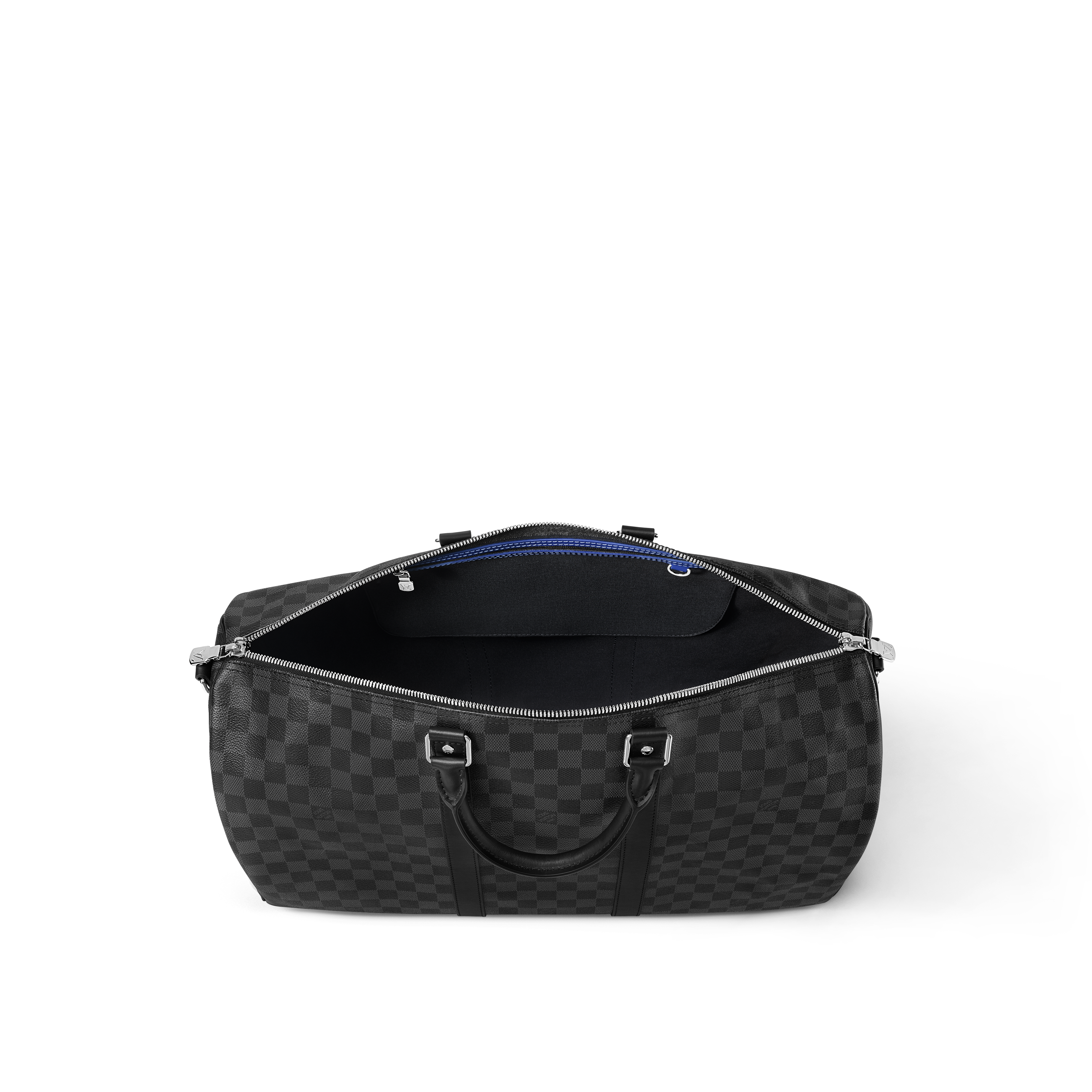 Bolsa de viaje Keepall 50 con bandolera Lona Damier Graphite Bolsos y pequeña marroquinería Bolso de hombre Novedades | LOUIS VUITTON (Zoom de producto)
