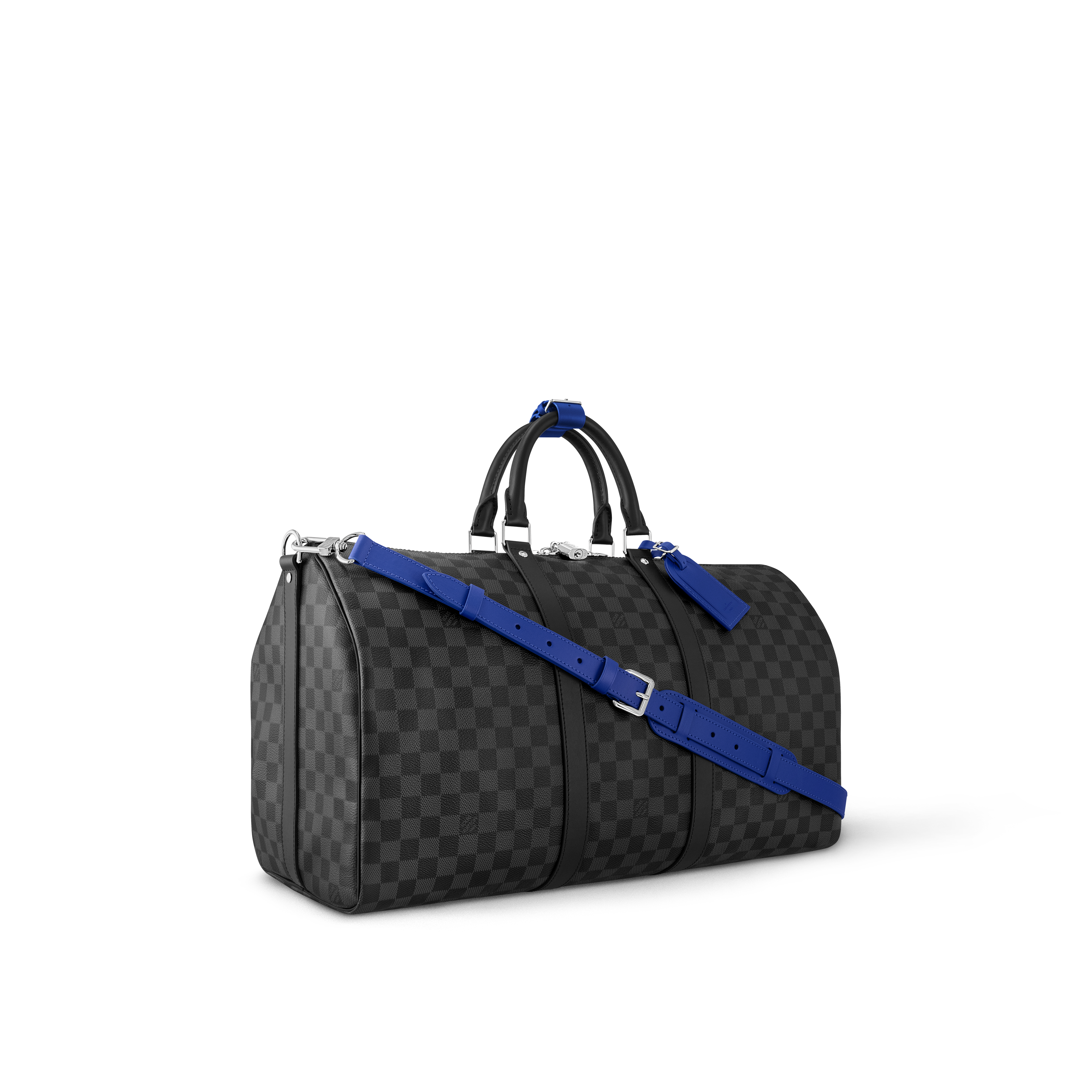 Bolsa de viaje Keepall 50 con bandolera Lona Damier Graphite Bolsos y pequeña marroquinería Bolso de hombre Novedades | LOUIS VUITTON (Zoom de producto)