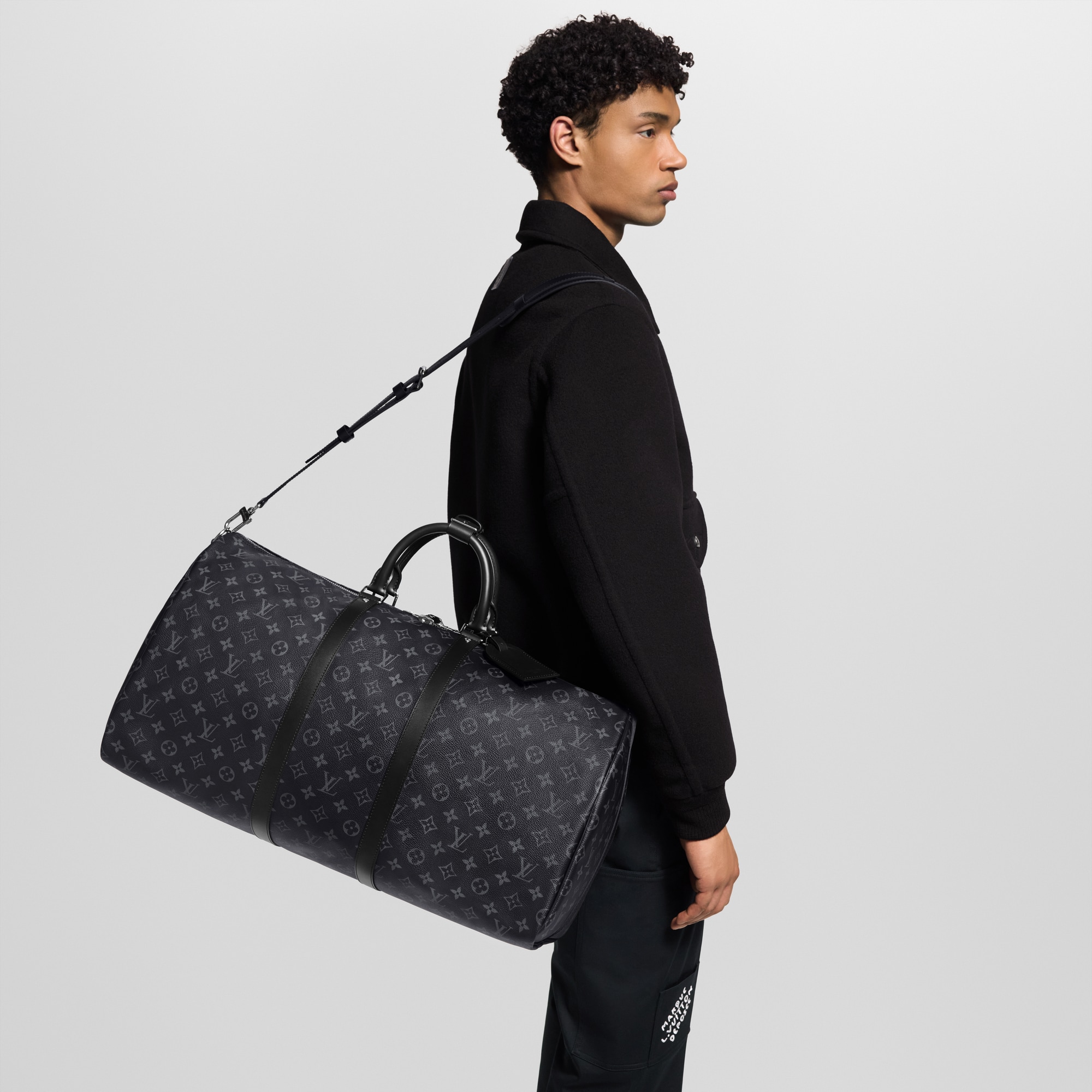 Bolsa de viaje Keepall 55 Mon Monogram Lona Monogram Eclipse Regalos Personalización Personalización de Esenciales de Viaje | LOUIS VUITTON (Zoom de producto)