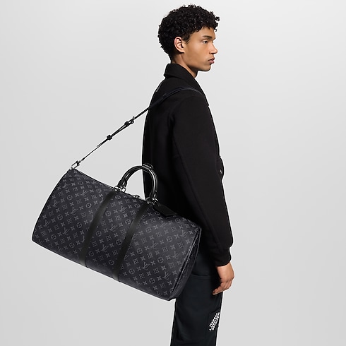 Bolsa de viaje Keepall 55 Mon Monogram Lona Monogram Eclipse Regalos Personalización Personalización de Esenciales de Viaje | LOUIS VUITTON (Zoom de producto)