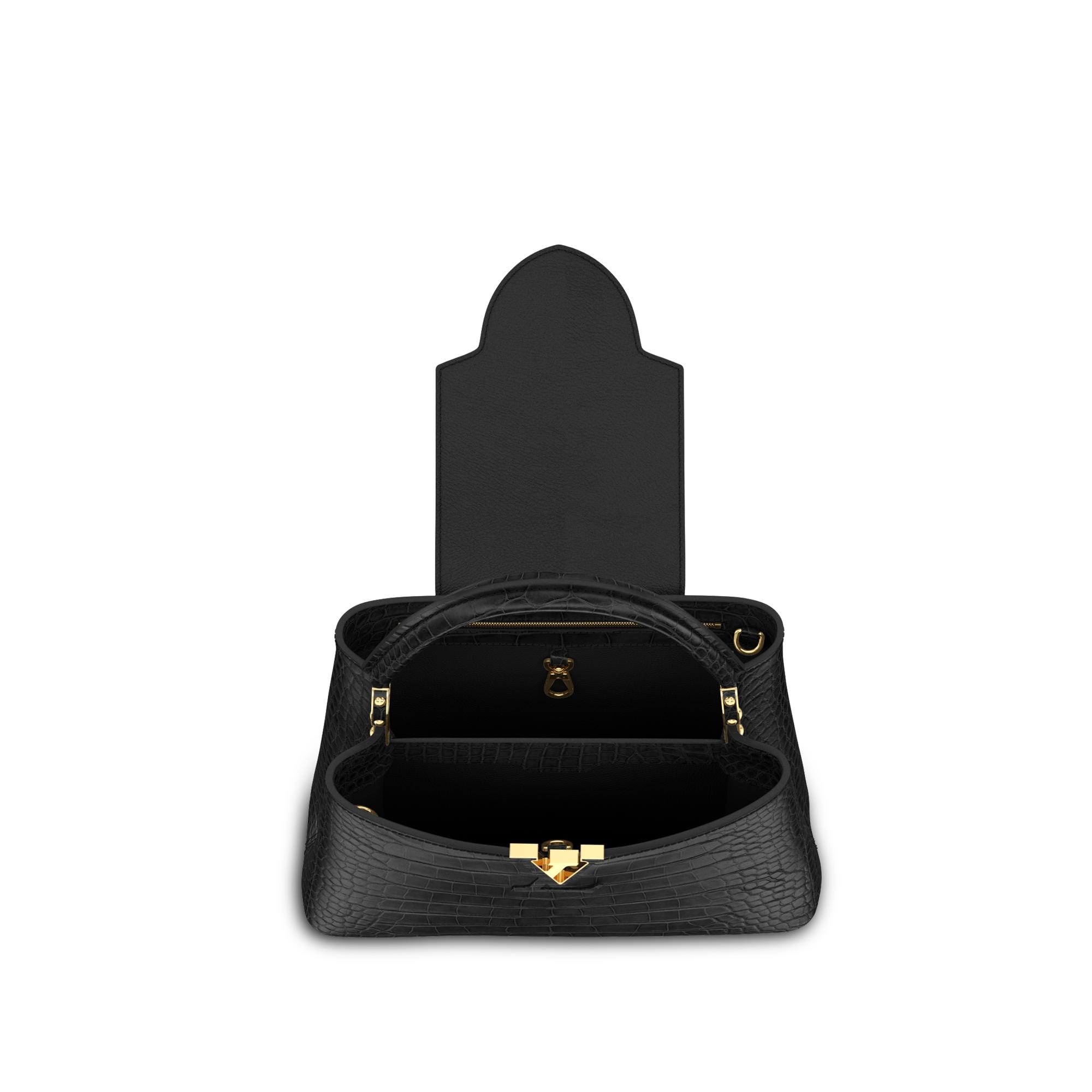 Bolso Capucines MM Mate Crocodilien Les Extraordinaires Personalización  Hidden personalization products | LOUIS VUITTON (Zoom de producto)